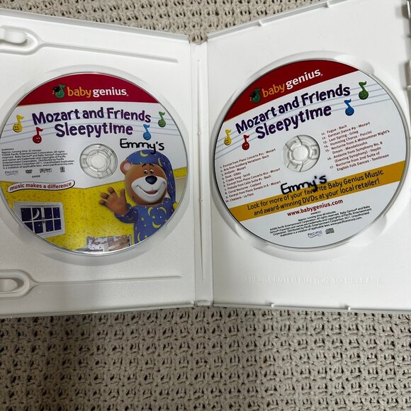 DVD Baby Genius Mozart & Friends Sleepytime Bonus CD Soothing music and calming - Picture 3 of 4